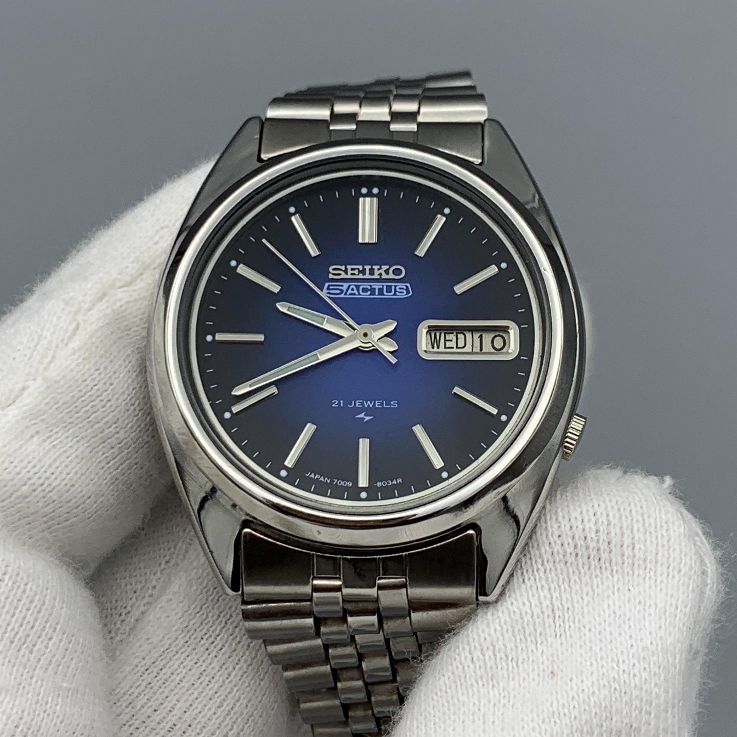タク SEIKO ACTUS SS 21JEWELS Vintage Vintage Seiko Actus 21 Jewels Automatic 7019 8010 August