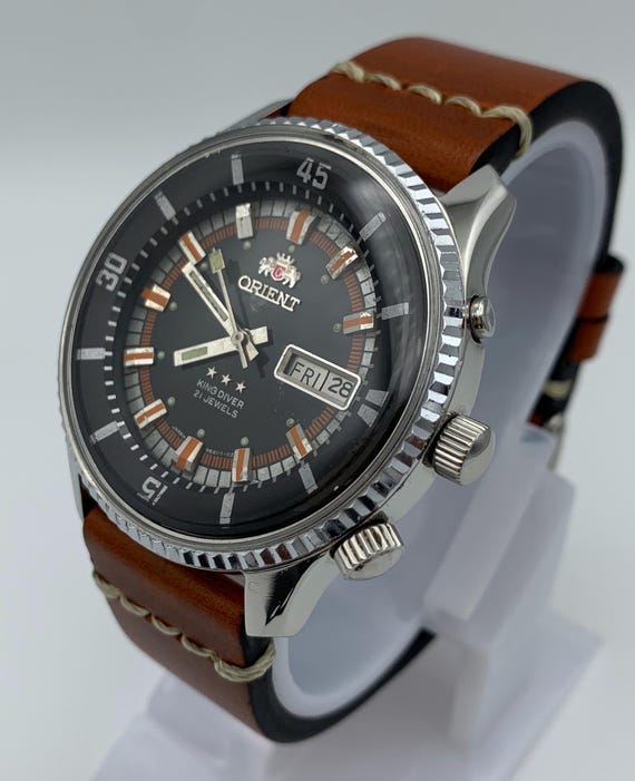 Orient king diver automatic big case model very r… - image 5