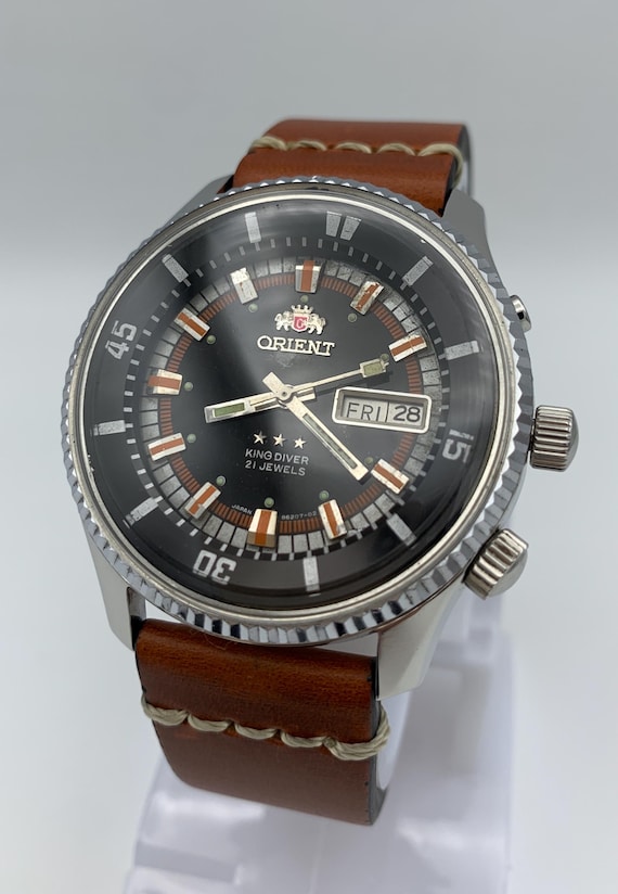Orient king diver automatic big case model very r… - image 4