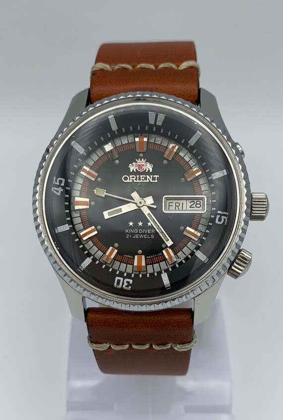 Orient king diver automatic big case model very r… - image 7