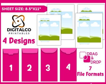 Plantillas para sobres de dinero: Sobres de regalo DIY (Descarga digital)