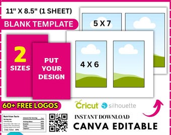 Invitation Template, Invitation Card Template, Wedding Card Template, Envelope Template, 4x6 and 5x7 Pocketfold Wedding Invitation, Canva