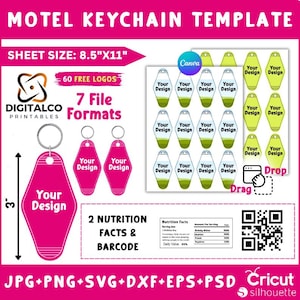 Motel Keychain Template