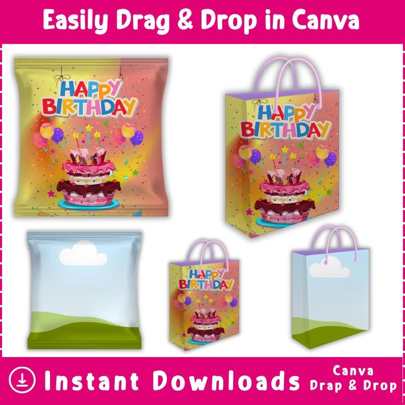 chip bag template