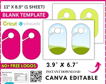 Closet Divider Template, Closet Divider, Closet Divider Label Template, Custom Closet Divider Tags, Baby Closet, Clothing Size Labels, Canva