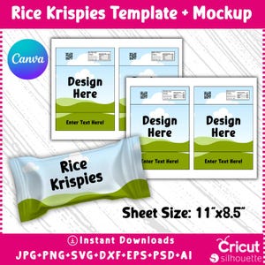 7 Party Favor Templates , Template Bundle , Party Favors, Chip Bag ...