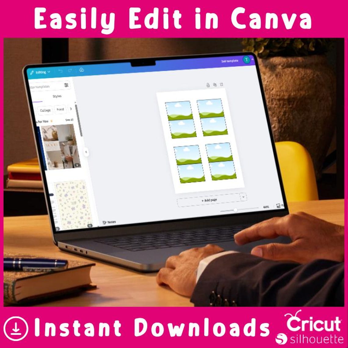 Tent Card Template Bundle: Editable Place Cards, Food Labels (SVG, PNG ...