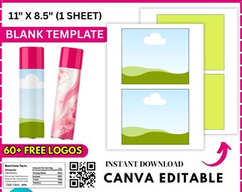 Spray String Can Template, 1.8oz Spray String Wrapper Template, Spray String Label Template, Blank Template, Party Favors, Canva Drag & drop