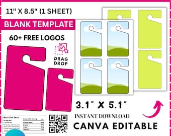 Parking Permit, Parking Permit Tag Template, Parking Permit Hang Tag Template, Parking Permit Holder, Hang Tag Template, Canva Drag & drop