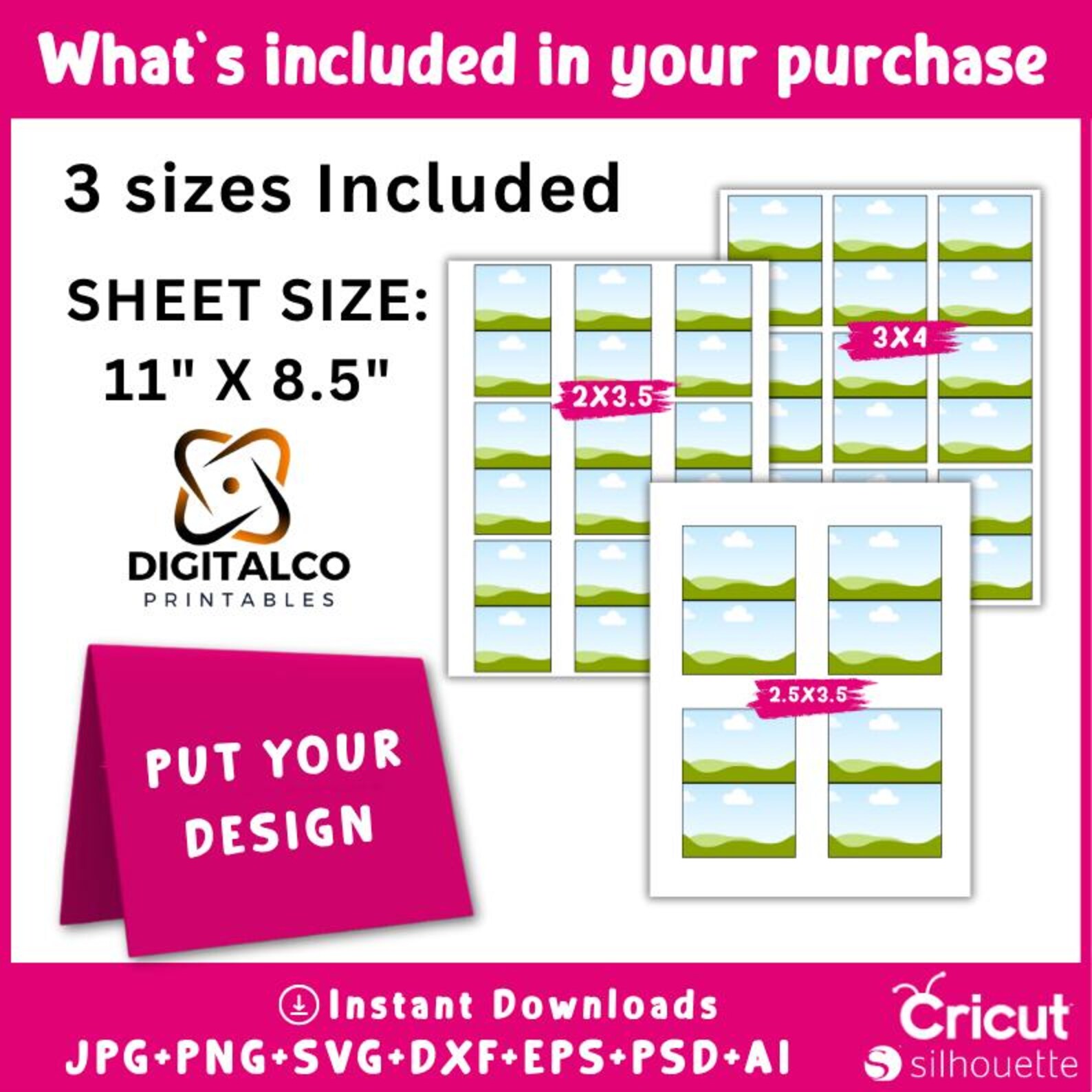Tent Card Template Bundle: Editable Place Cards, Food Labels (SVG, PNG ...