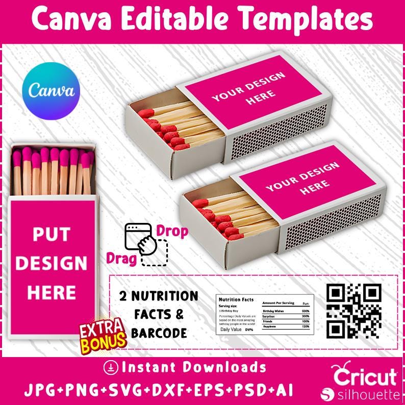 Matchbox Label Templates , Matchbox Template , Match Box Label , Match ...