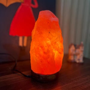 Pink Himalayan Salt Lamp Warm Light relax – Hand-Carved Natural Glow,   Meditation gift Relaxation & Zen Decor | Perfect Mindful Gift