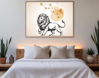 Zodiac Constellation Art Prints: Minimalist Astrology Decor (Digital Download