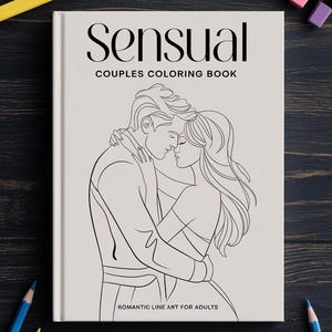 Målarbok för sensuella par: Romantiska illustrationer för vuxna