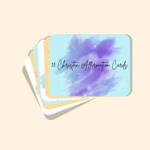 33 tarjetas de afirmación cristiana / tarjetas de aliento / regalos cristianos inspiradores / tarjetas de las Sagradas Escrituras