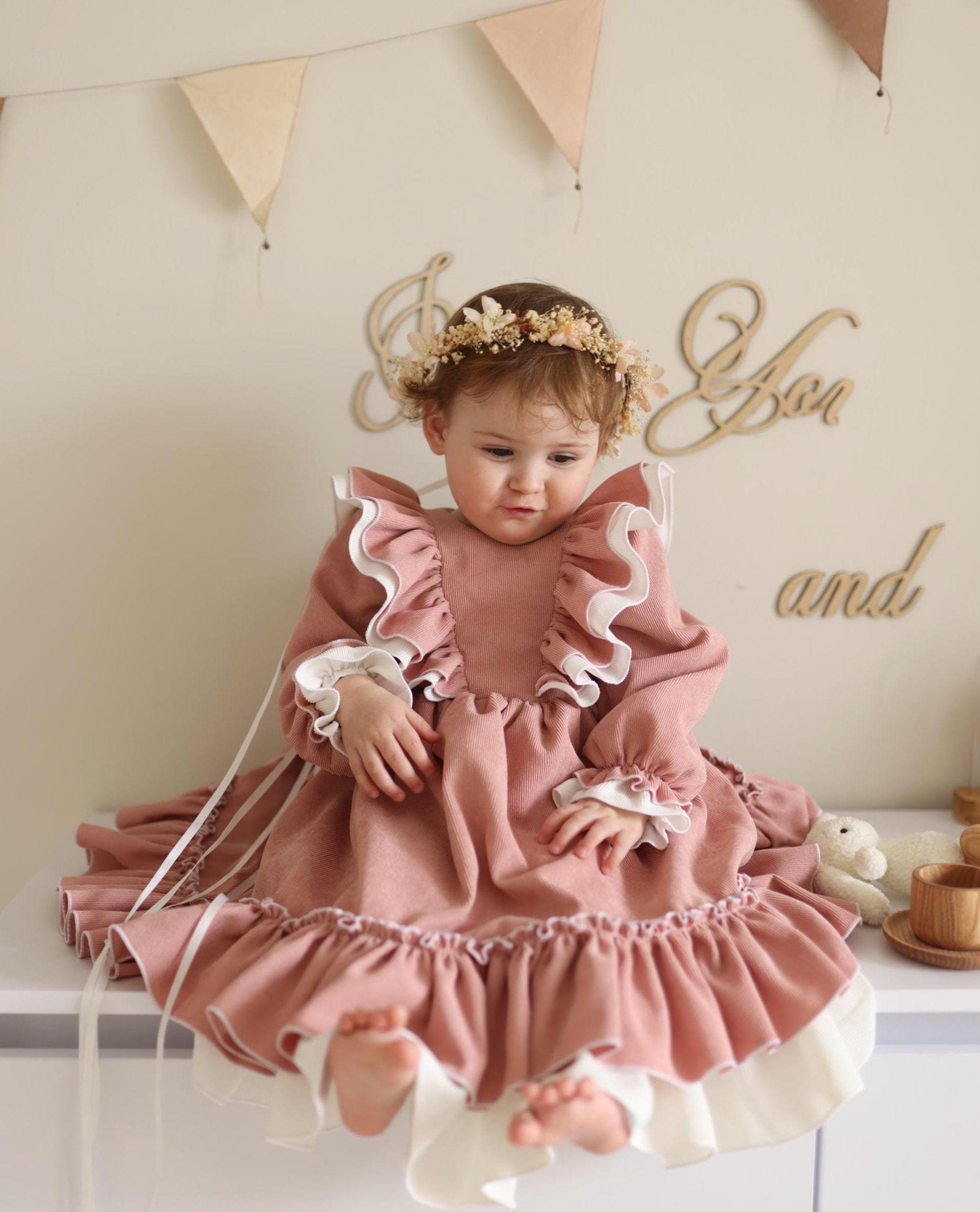 For Girls Pink Target Baby Girl Easter Dresses Linen Baby Girl Easter Dress  From Grey Italian