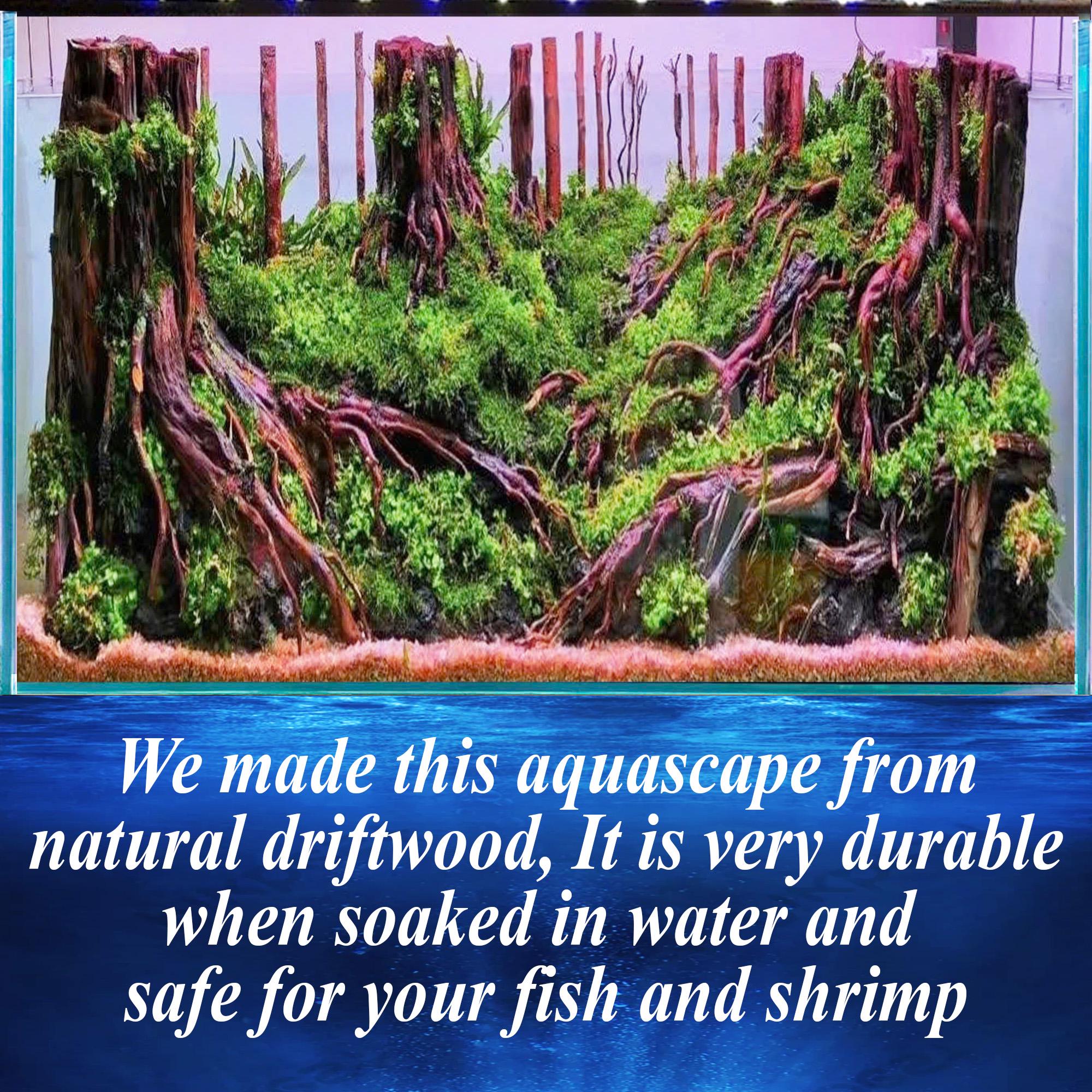 Aquascape Driftwood Bonsai Tree: Aquarium Rocks, Fish Tank Decor