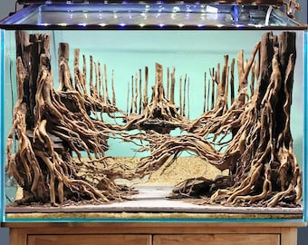 Driftwood aquarium aquascape bonsai aquascaping hardscape rocks real fish tank decor
