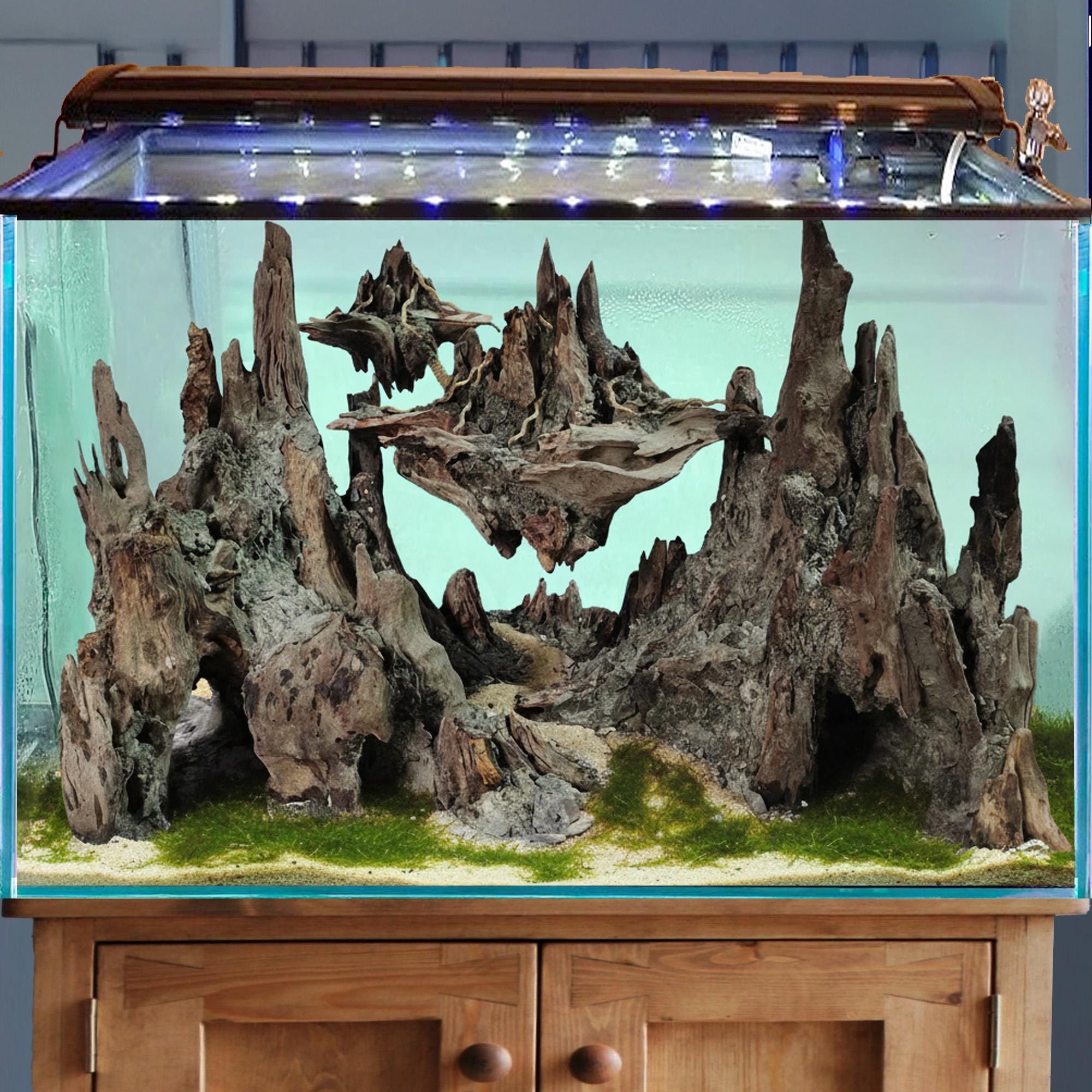 Floating islands driftwood aquarium - Etsy 日本