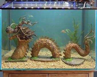 水槽やビバリウム用のドラゴンウッド、テラリウム流木、水槽用エビ用