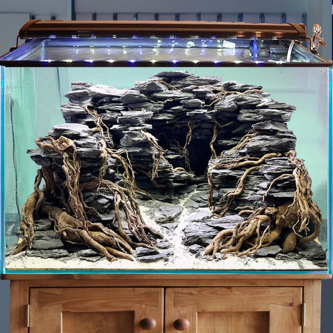 Aquascape Aquarium Rocks Bonsai Driftwood Hardscape Aquascaping Stone ...