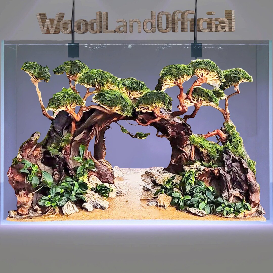 Natural Driftwood Bonsai Tree Aquascape Hardscape Aquascaping Aquarium ...