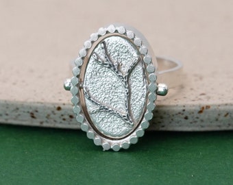 Sittich & Baumspinner Ring: Papageienschmuck aus 925 Silber