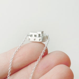 GEZELLIG / COZY - Tiny Amsterdam Houseboat Necklace, miniature woonboot, canal house, dutch, home sweet home, housewarming