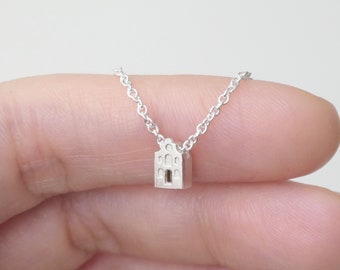 RUSTIG / TRANQUIL - Tiny Amsterdam House Necklace, miniature house, silver, huis, architect, dutch, home sweet home, housewarming