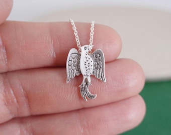 PHÖNIX Halskette /SIBLI Kollektion /Resilience and Renewal / Unsterblichkeit, Feuervogel - Sterling Silber 925