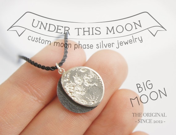 Personalised moon necklace hotsell