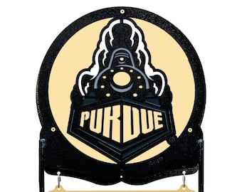 Rico Industries NCAA Purdue Boilermakers Home Décor Metal Street Sign (4" X 15") - Great For Home, Office, Bedroom, & Man Cave - Made In Kenya | Street Signs