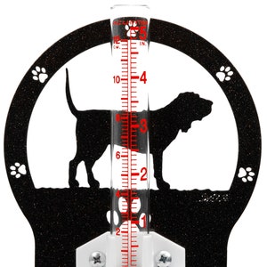 Hand Made Blood Hound Rain Gauge