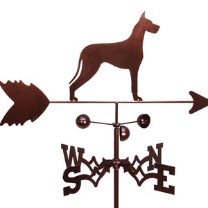 Hand Made Great Dane Dog Weathervane NEW