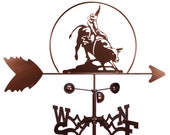 Hand Made Bull Rider Horse PBR Horse Weathervane New