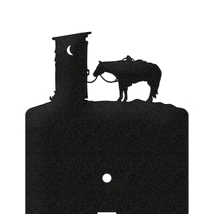 Outhouse Cowboy Western Light Switch Plate Cover