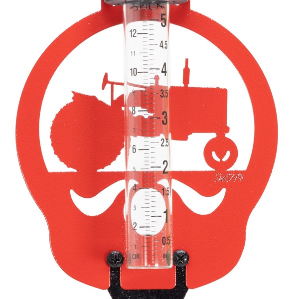Tractor Rain Gauge Etsy