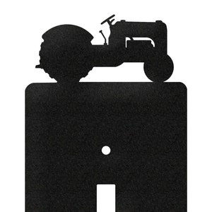 Blue Tractor Light Switch Plate Cover