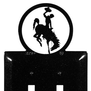 U of Wyoming WYO Cowboys Cowgirls Light Switch Double Plate Cover