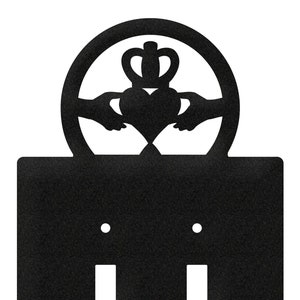 Claddagh Irish Celtic Light Switch Double Plate Cover