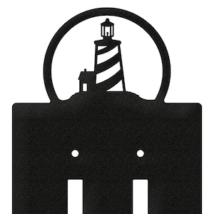 Lighthouse Nautical Light Switch Double Plate Cover