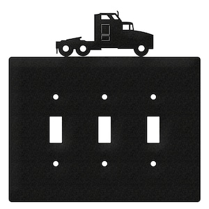 Semi Truck Kenworth Light Switch Triple Plate Cover