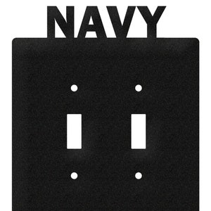 Armed Services US Navy Naval Academy USN Light Switch Double Plate Cover