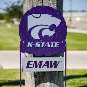 Kansas State Wildcats Collegiate Logo Metal Yard Sign