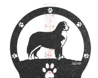 Hand Made Bernese Mountain Dog Rain Gauge *NEW*
