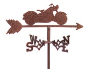 Mini Antique Motorcycle Flower Pot Weathervane NEW