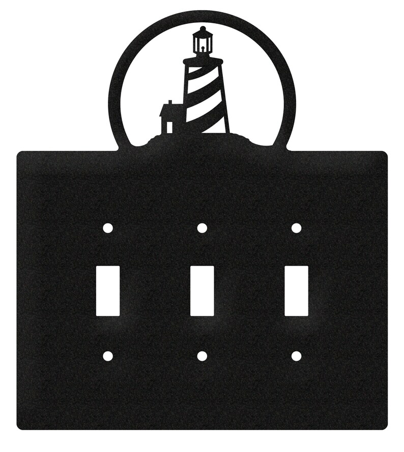 Lighthouse Nautical Light Switch Triple Plate Cover