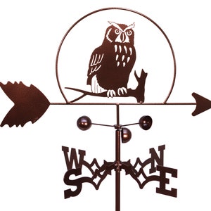 Hand Made Owl Hooter Bird Weathervane NEW