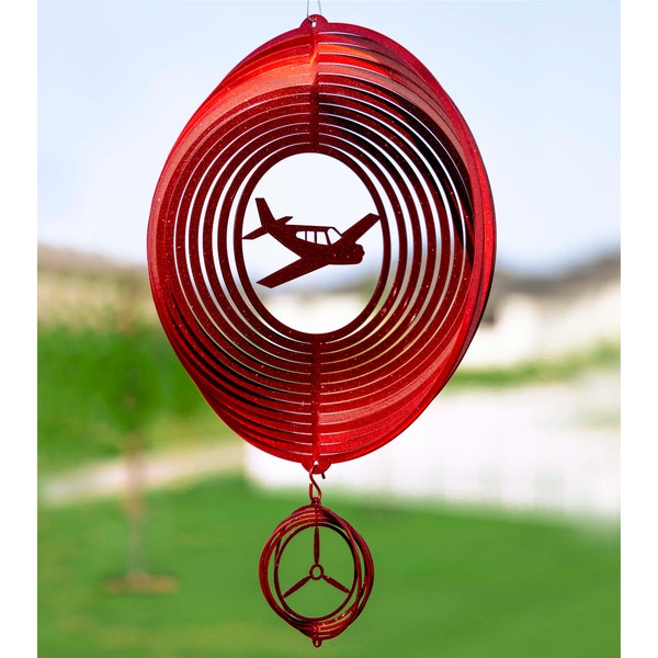 Metal Airplane Wind Spinners Etsy