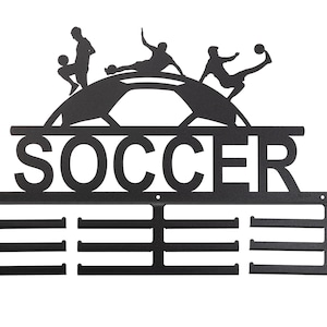Soccer Steel Medal Ribbon Holder